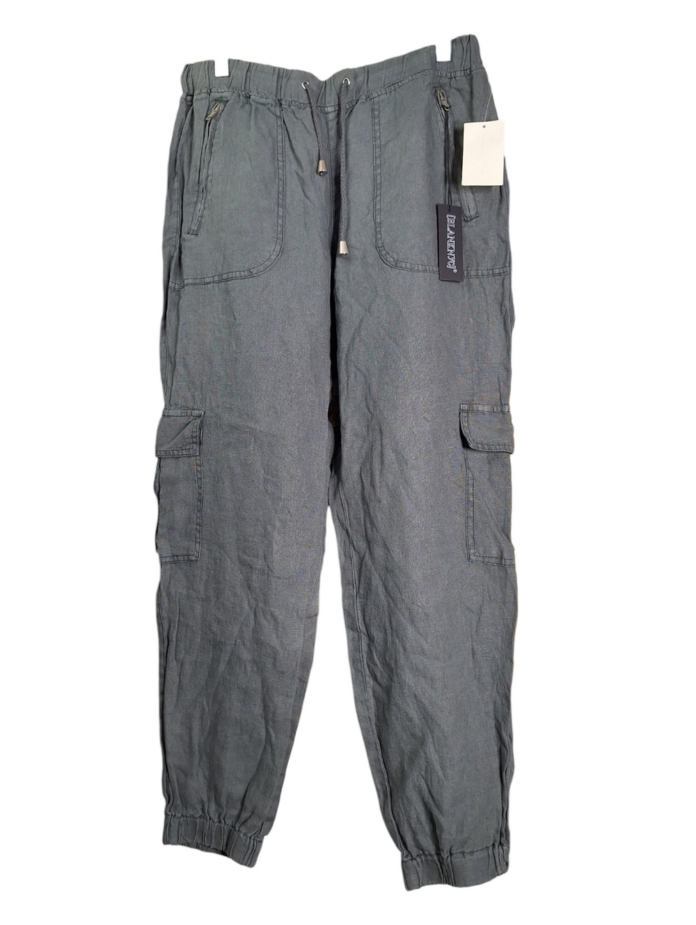 NEW Blank NYC 100% Linen Cargo Jogger Pull On Pants Size 28 (Fits 29x27.5)